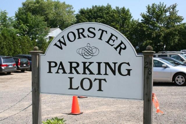 Parking lot sign